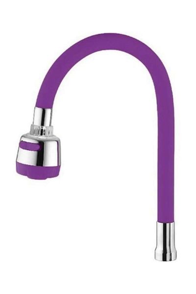 Irmak Purple Colored Flexible Silicone Faucet - Bendable Head, Kubar