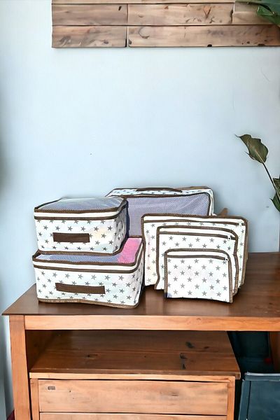 Helen's Home مجموعة منظم حقائب السفر المكونة من 6 قطع