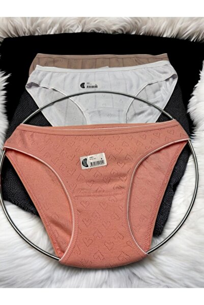 Hirazenmoda Γυναικεία εσώρουχα μπικίνι από βαμβακερό ύφασμα που αναπνέει 3 τεμαχίων