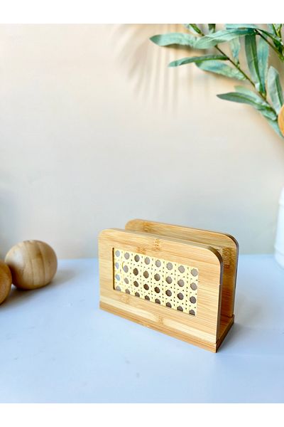 Mottogo Θήκη για χαρτοπετσέτα Bamboo Rattan
