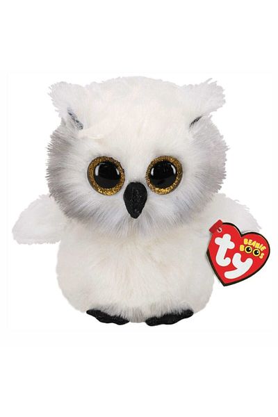 TY Beanie Boos Ty Plush White Owl Snowy 15cm. - a Gift That Warms the Heart