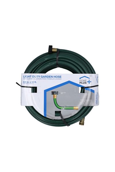 HOMEPLUS Vinyl Light Duty Garden Water Hose 50ft x 5/8inch