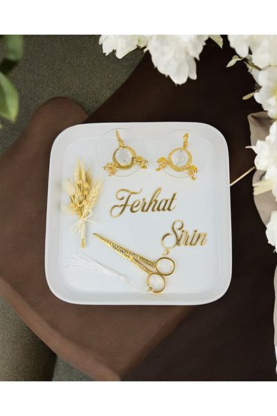 CyzHome Endless April Tray and Porcelain Engagement Coffee Tray