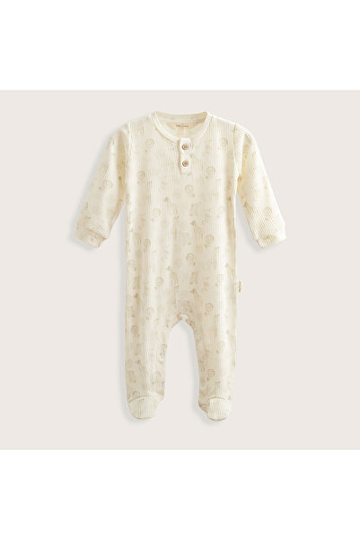 Chakra Safari Printed Jumpsuit Ecru