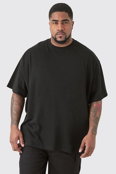Agolady Black Large Size Oversize T-Shirt