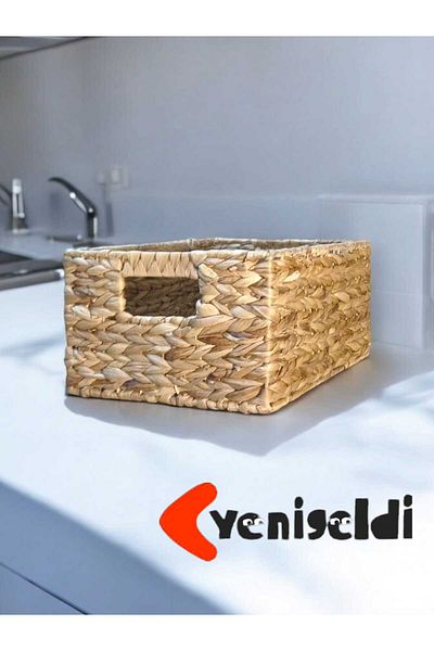 Yenigeldi 1 бр. плетена кошница за съхранение - за организиране yen240027k