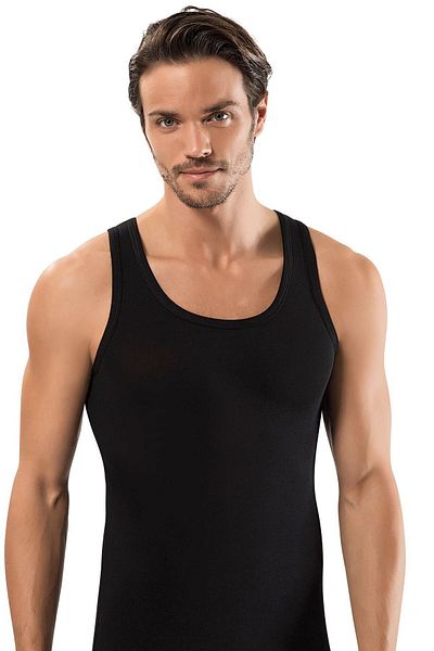 ERDEM İÇ GİYİM Erdem Black Elastan Singlet 1116