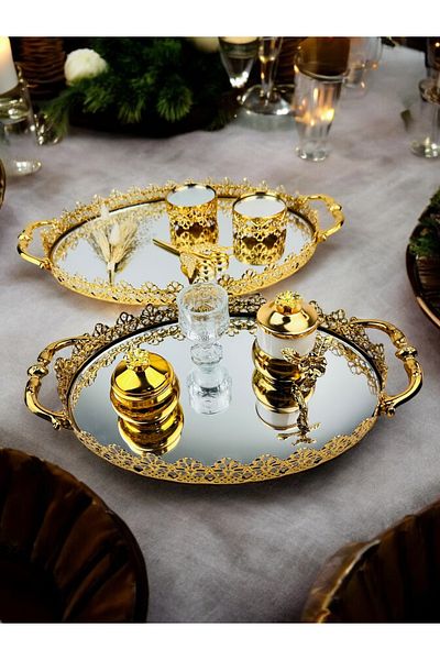 CyzHome Togetherness Engagement Coffee Tray and Promise Tray
