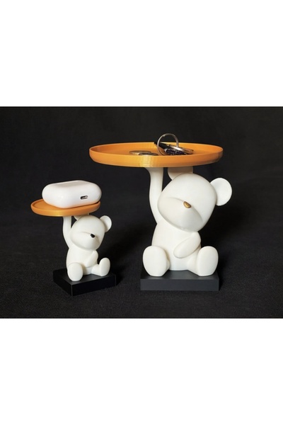 Minikbahcem Ayıcık Tasarımlı Çok Amaçlı Dekoratif Stand Küçük Boy