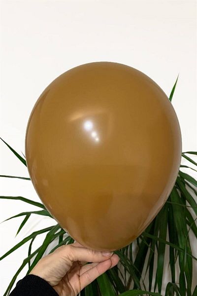 Deniz Party Store Pastel Balloon 12" Inch Caramel Color 25 Pieces