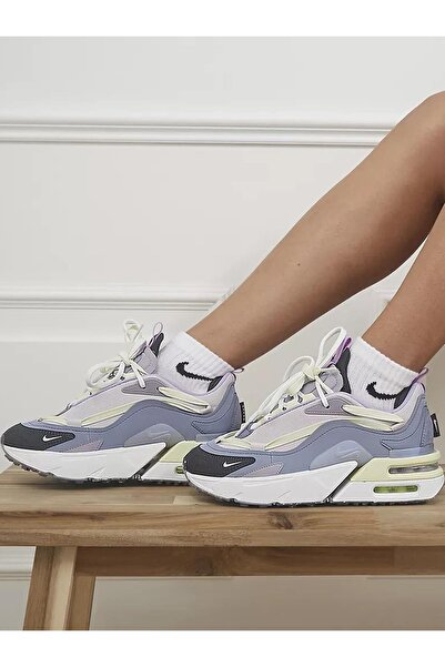 Nike Air Max Furyosa Sneaker Gray Platform Taban 4cm Kadın Günlük Spor Ayakka...