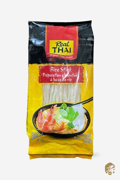 Real Thai Pirinç Çubukları 3mm ( 3mm Thai Rice Stick) - 375g