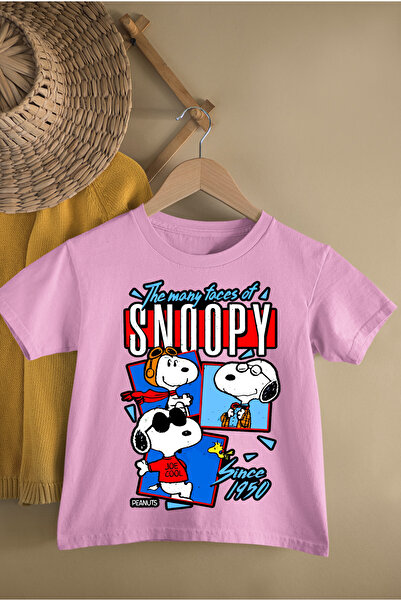 MAGORS TRICOU PENTRU COPII CU MÂNECĂ SCURTĂ CU BUMBAC CU GÂRGĂ SNOOPY CU IMPR...