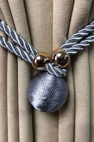 Cortibo Tek Toplu Dekoratif Fon Perde Tokası