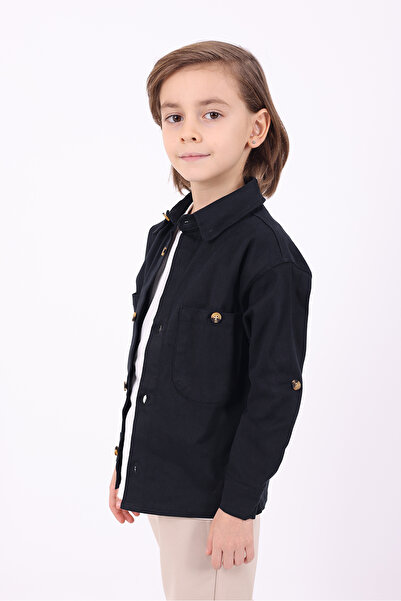 Pollito Сезонна куртка для хлопчиків з 2 кишенями на ґудзиках