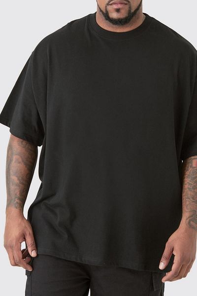 Agolady Black Large Size Oversize T-Shirt