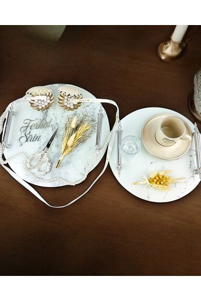 CyzHome Radiance Silver Engagement Tray