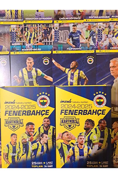 Fenerbahçe ODYAK KART 2024-2025 İMZALI SEZON TARAFTAR FUTBOLCU OYUNCU KARTLAR...
