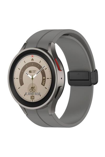 UnDePlus Samsung Galaxy Watch 4 5 6 7 Fe 40 44 Classic 42 43 46 47 mm Magnetic Adjustable Silicone Strap