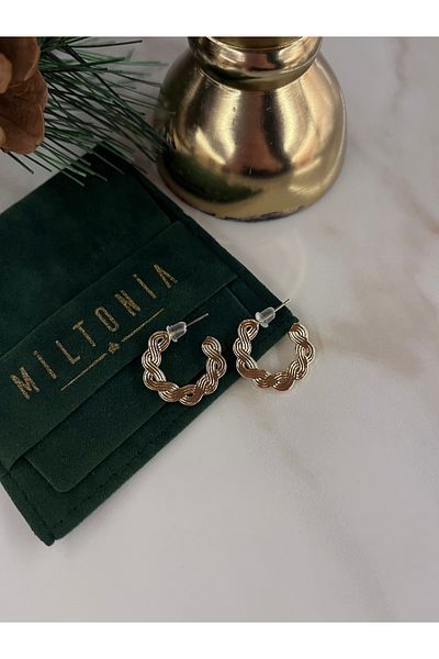 Miltonia Stud Hoop Earrings
