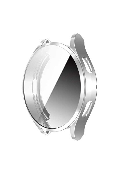 Samsung Galaxy Watch 4 40mm Hard Pc Case And Screen Protector 02 Silver