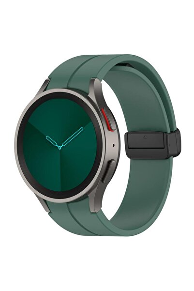 UnDePlus ساعة سامسونج جالاكسي - 40 ملم، 44 ملم، 42 ملم، 43 ملم، 46 ملم، 47 ملم، حزام سيليكون قابل للتعديل مع مغناطيس