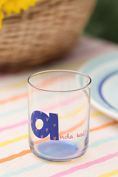 Rakle Mood Letter A Glass Blue 350 Cc