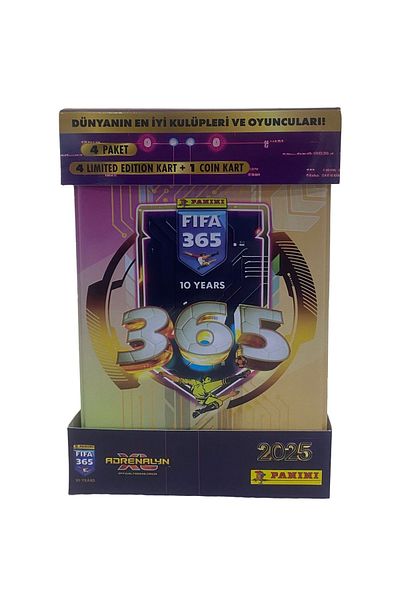 Panini Fifa 365 2025 - Limited Canister 24 Cards with 4 Coins + 1 Coin Card