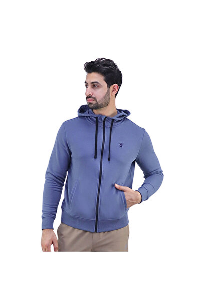 Giordano Men's Long Sleeve Slim Embroidery Knit Jacket