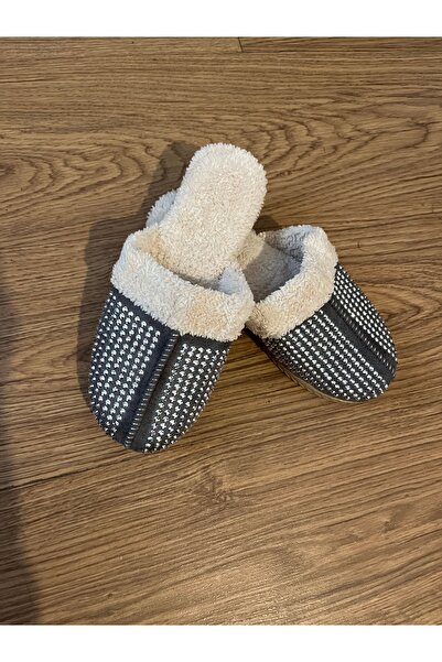 UCC Taşlı süet terlik