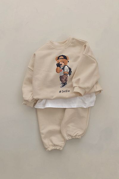 ADABEBEK New Season Selfie Bear 2-Piece Baby Suit 22577