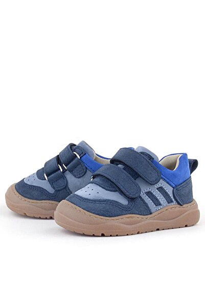 Rakerplus Schaggy Genuine Leather Navy Blue Baby Sneakers
