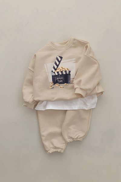 ADABEBEK New Season Movie Time Printed 2-Piece Baby Set 232327