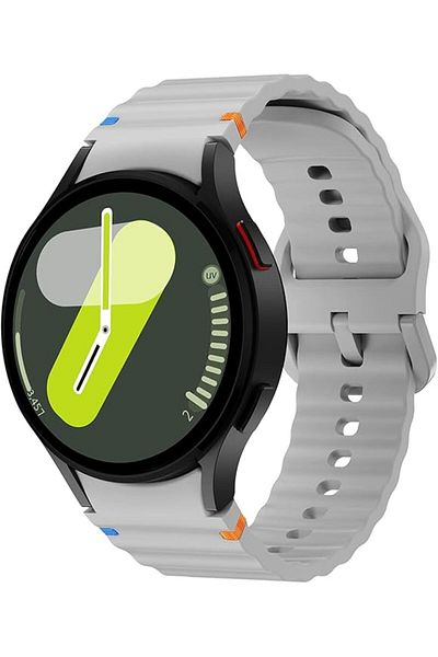 UnDePlus Case for Samsung Galaxy Watch 4 5 6 7 Fe 40 40 44 Classic 42 43 46 47 mm Band Decorative Braid Striped Sports S