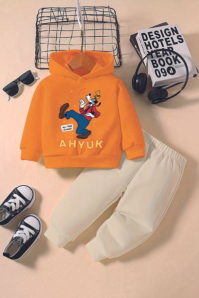 ADABEBEK New Season Dancer Gufi Printed Hoodie 2-Piece Baby Set 232342
