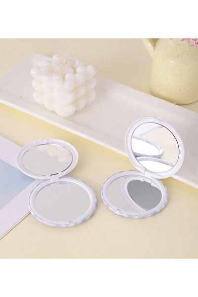 monalisatoka Çift Taraflı Karışık Desen Baskılı Cep  Makyaj Aynası