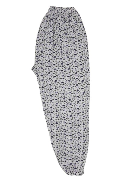 MODA YILDIZ Дамски зимен памучен пижамен долнище с ластик на талията и ластик...