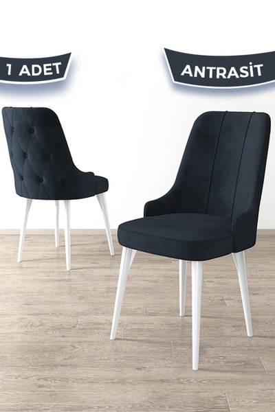 Canisa Maya Serisi, 1.sınıf Babyface Ithal Kumaş Antrasit Sandalye , Beyaz Gü...