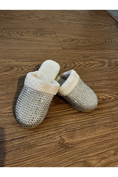 UCC Taşlı süet terlik