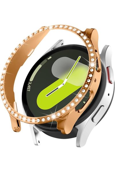 UnDePlus Samsung Galaxy Watch 4 5 6 7 FE 40 mm TEK SIRA Taşlı Kasa Koruyucu (...