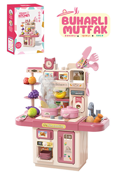 EFSATOYS Buharlı Mutfak Seti Çocuklar İçin Gerçekçi - Aksesuarlarıyla Tam Eğl...