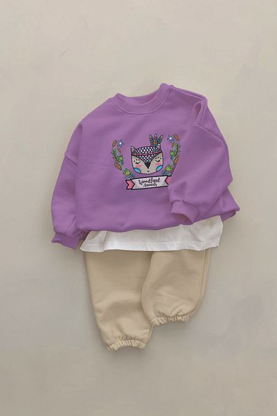 ADABEBEK New Season Camper Fox Printed 2-Piece Baby Set 23306