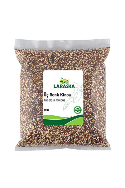 Laraska Üç Renk Kinoa 100g - Tricolour Quinoa 100g (Beyaz-Siyah-Kırmızı)