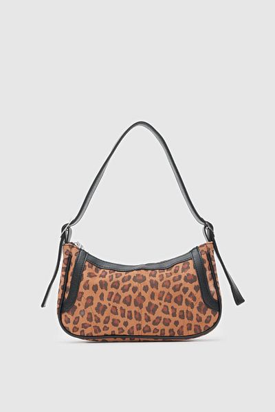 Shule Bags Τσάντα Fizy Baguette Leopard Pattern