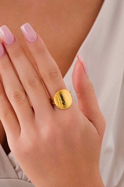 ZEYNEPLİ GOLD 14 Ayar Altın Çeyrekli Yüzük