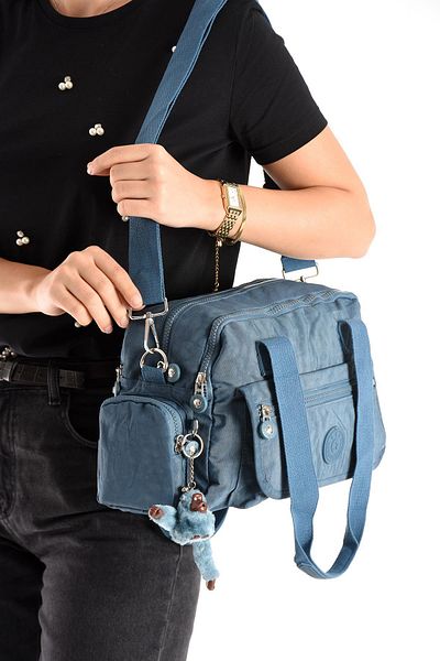 571 Collections Çanta Geantă de umăr ultra ușoară, impermeabilă, cu mai multe buzunare, albastră (model: 571-5M)