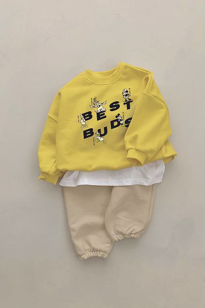 ADABEBEK New Season Best Buds Printed 2-Piece Baby Set 232362