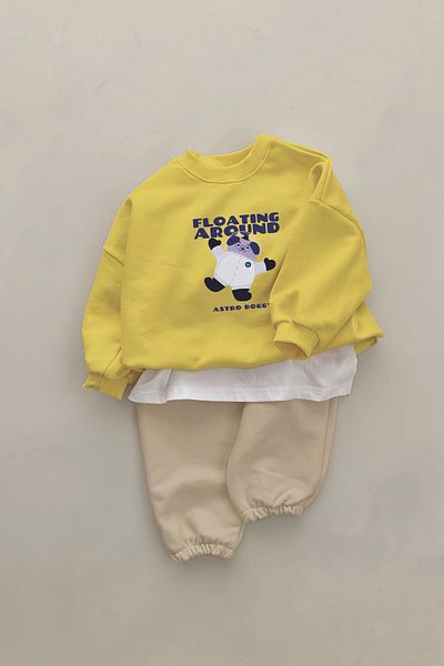 ADABEBEK Premium Astronaut Puppy Printed 2-Piece Baby Set 22860