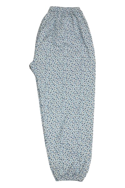 MODA YILDIZ Women's Mother Patterned Long Elastic Waist Combed Cotton Pajamas...