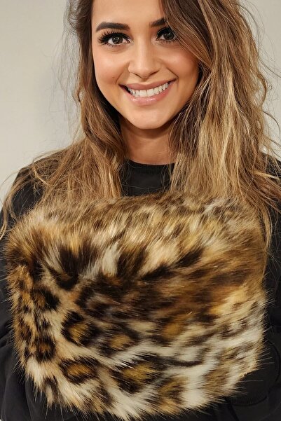 Mağazam Online Leopárd plüss SZÍV KAPCS |   Műszőrme téli női sapka újév, újévi ajándék